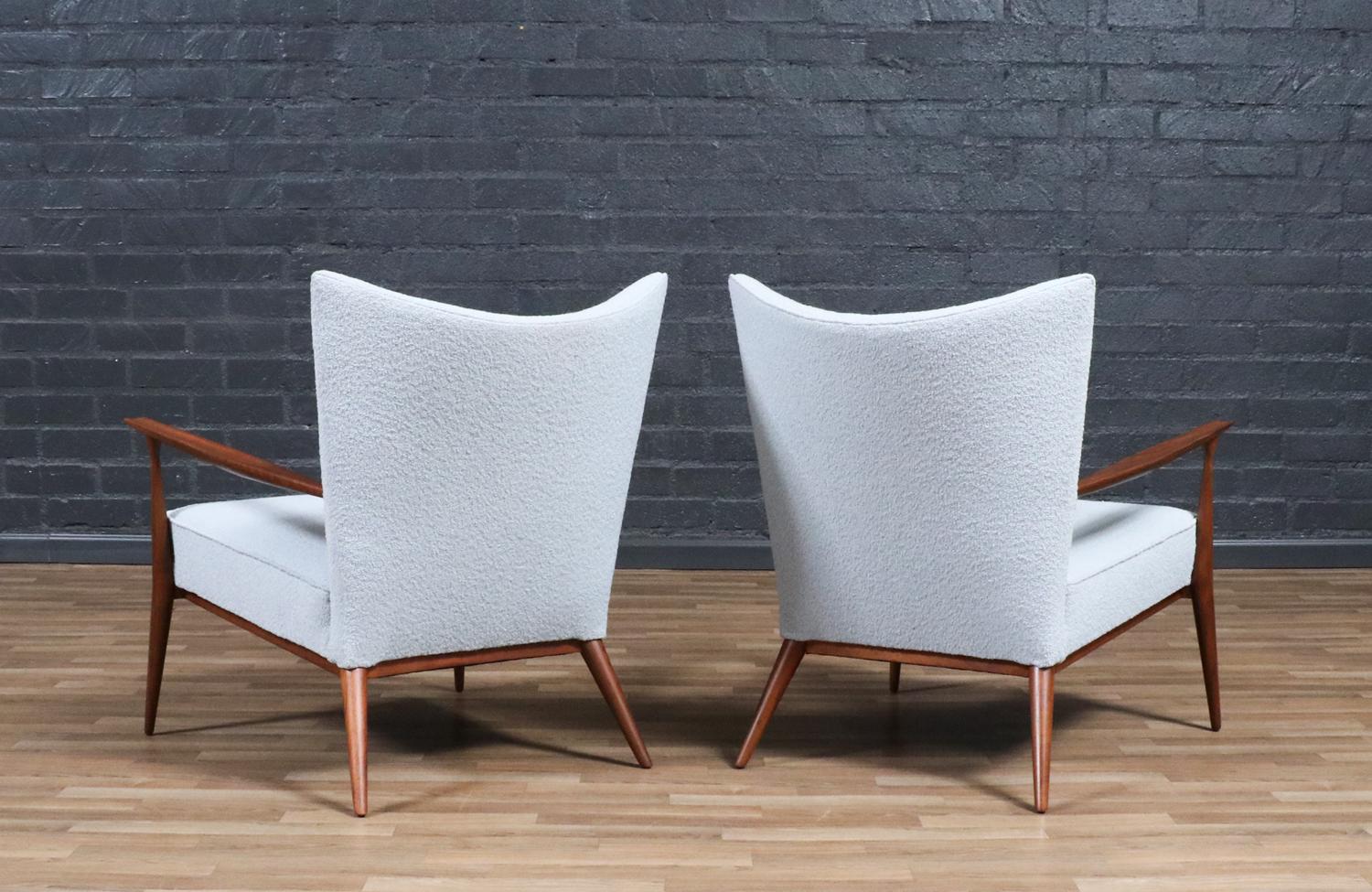 Expertly Restored - Paul McCobb Model-1321 Wing Lounge Chairs for Directional In Excellent Condition For Sale In Los Angeles, CA