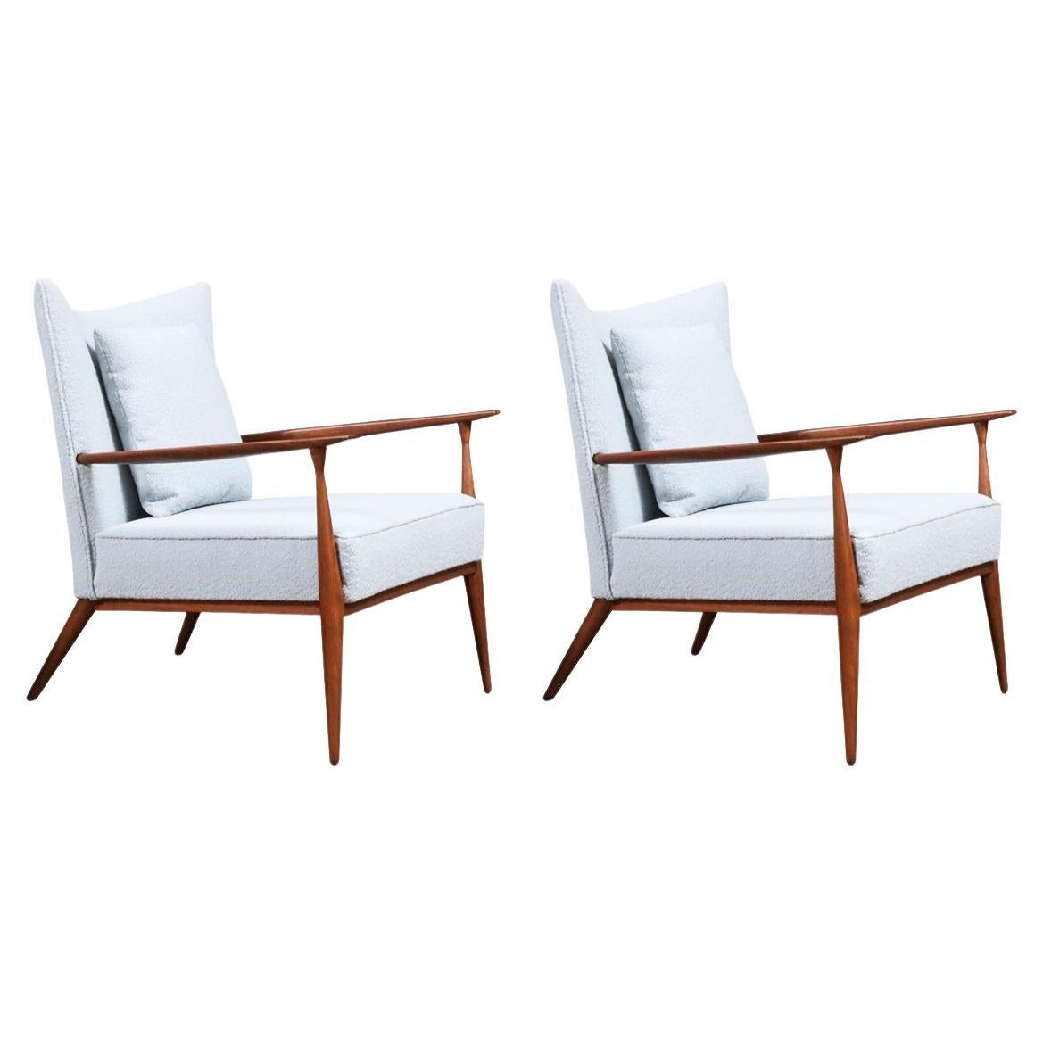Expertly Restored - Paul McCobb Model-1321 Wing Lounge Chairs for Directional For Sale