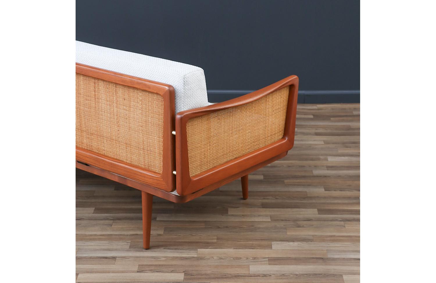 Expertly Restored - Peter Hvidt & Orla Mølgaard-Nielsen Teak & Cane Daybed Sofa For Sale 9