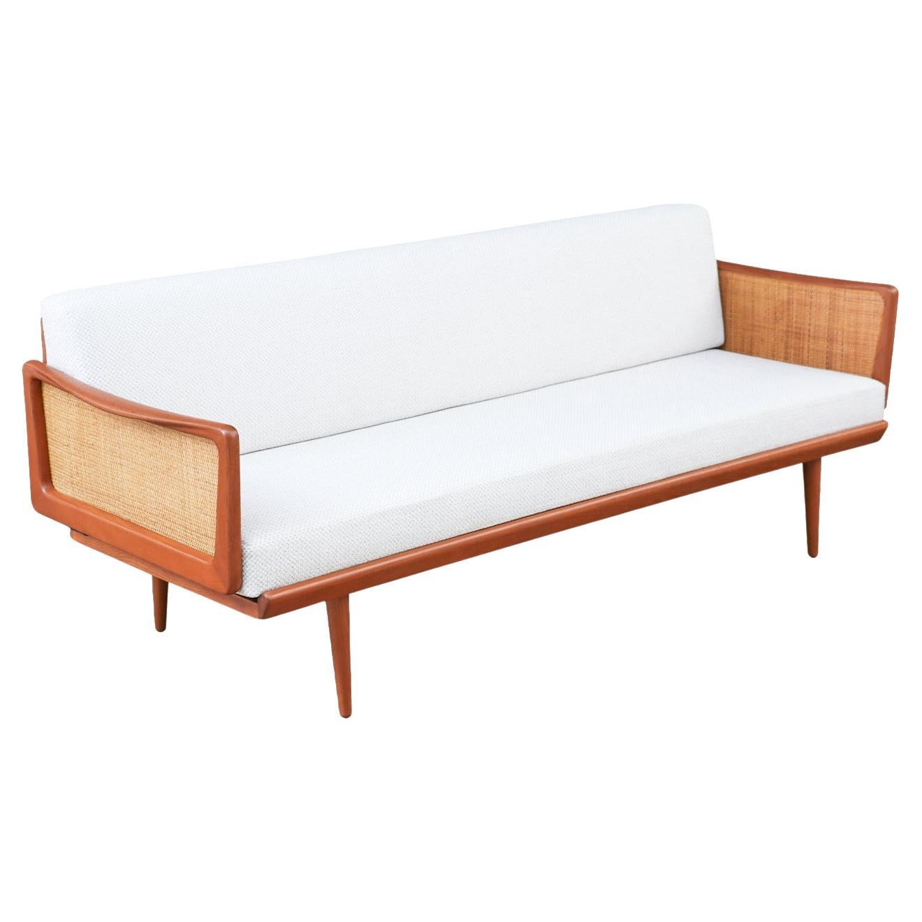 Expertly Restored - Peter Hvidt & Orla Mølgaard-Nielsen Teak & Cane Daybed Sofa