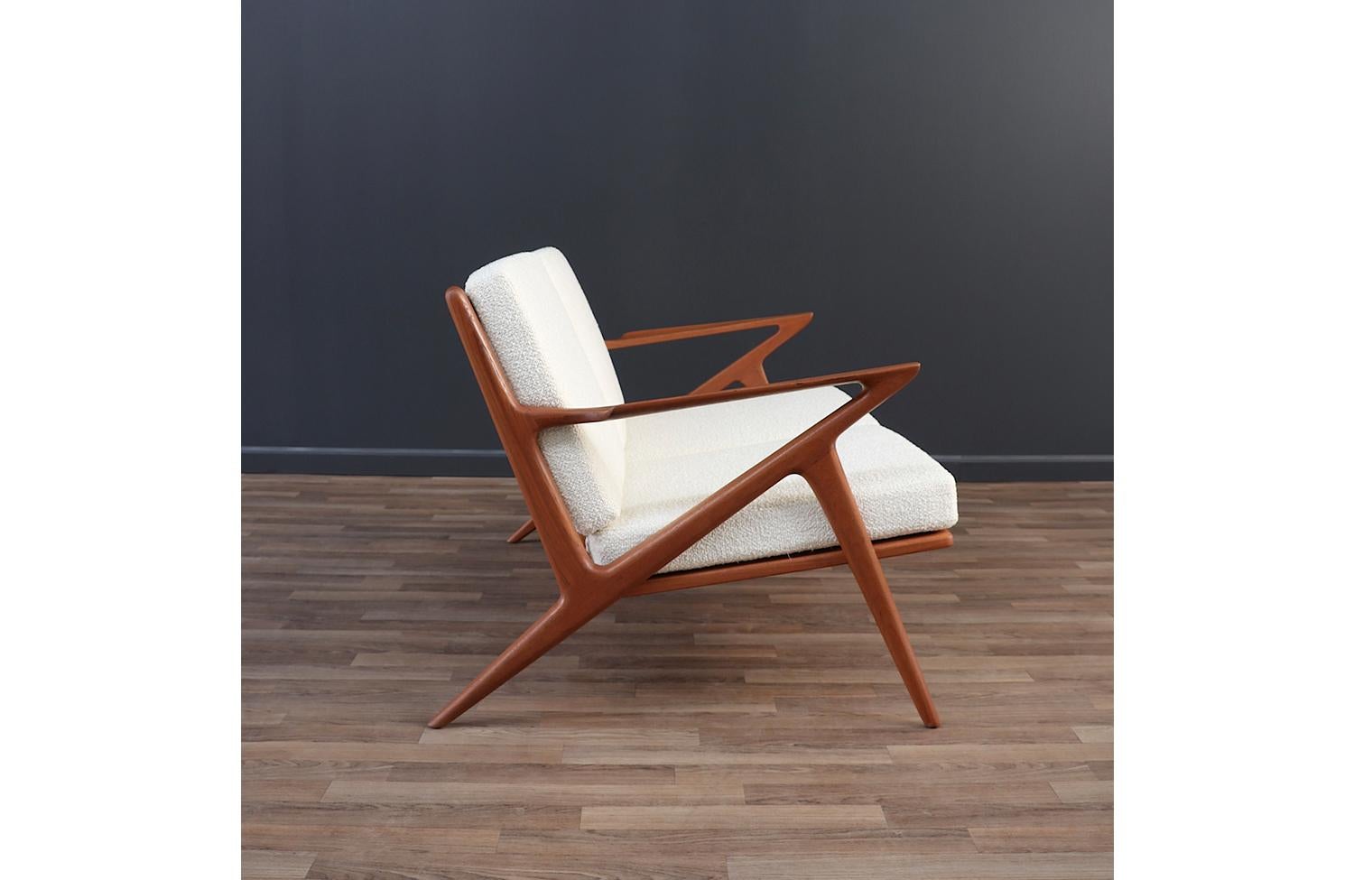 Expertly Restored - Poul Jensen Teak Love Seat Sofa for Selig For Sale 2