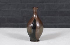 Restaurato con perizia - Vaso in ceramica dello Studio Robert Maxwell con smalto Brown