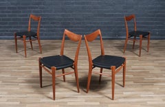 Expertly Restored - Rolf Rastad & Adolf Relling Teak & Leather Dining Chairs