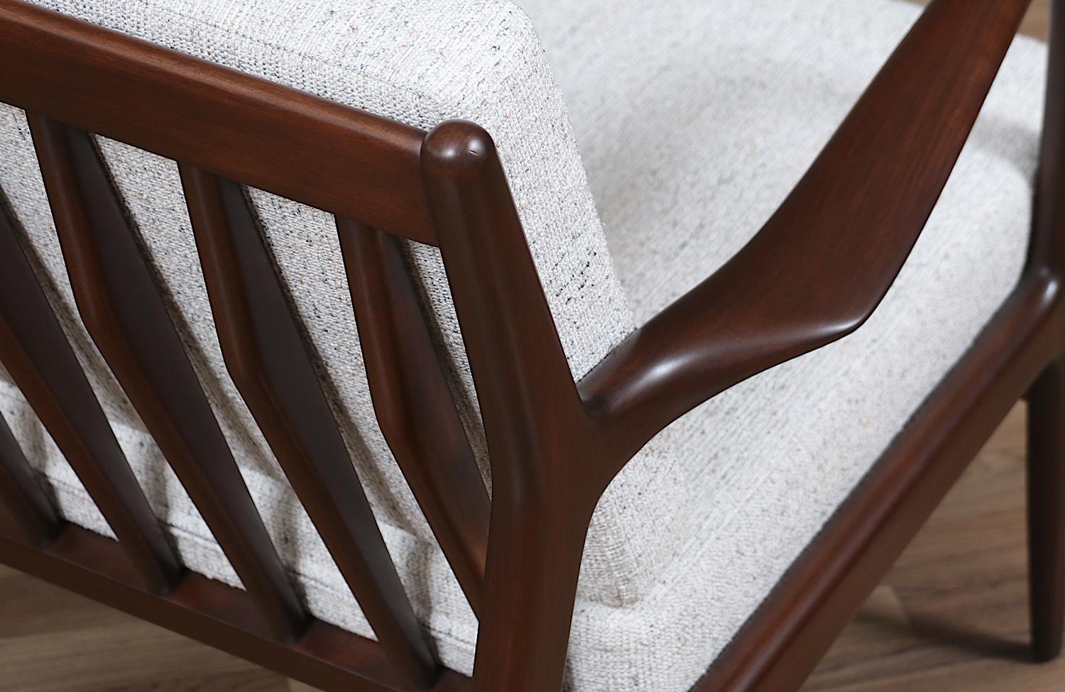 Expertly Restored - Sculpted Lounge Chairs by Ib Kofod-Larsen for Selig 3