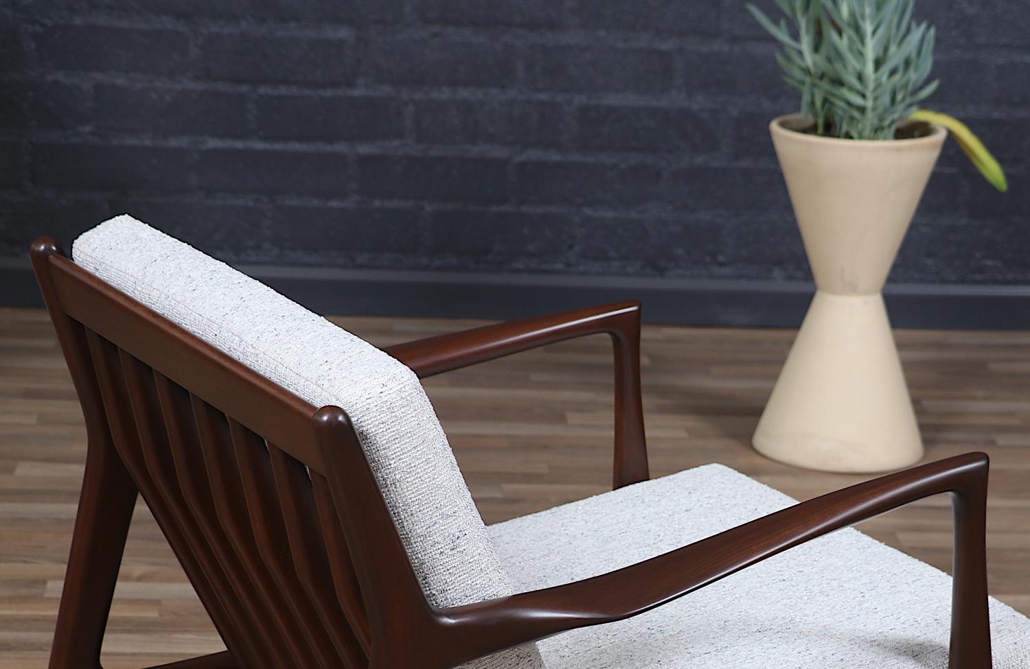 Expertly Restored - Sculpted Lounge Chairs by Ib Kofod-Larsen for Selig 4