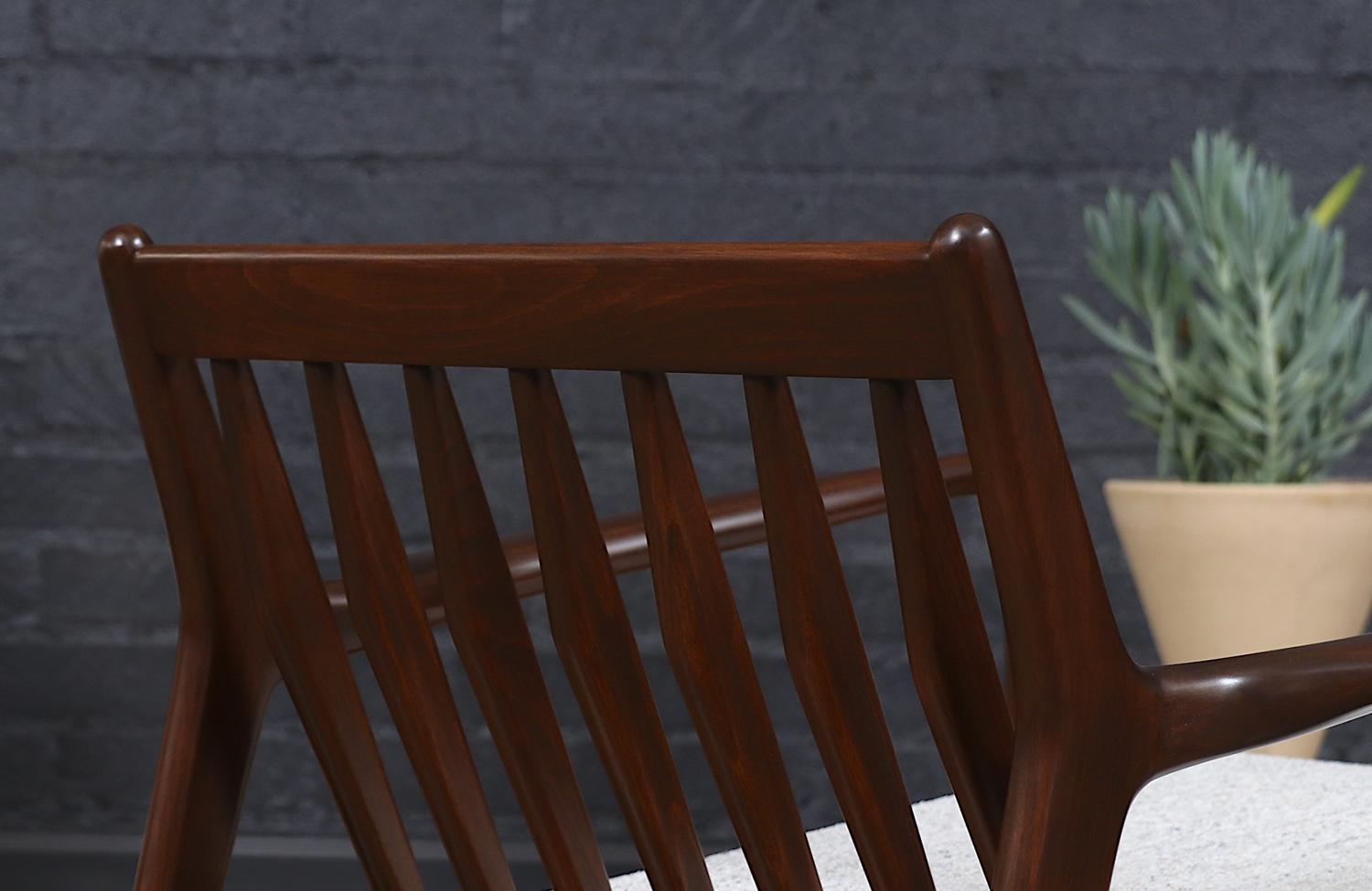 Expertly Restored - Sculpted Lounge Chairs by Ib Kofod-Larsen for Selig 7