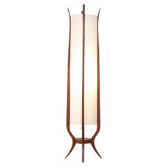 Expertly Restored - Sculptural Mid-Century Modern Floor Lamp by Roller Lamp Co.
