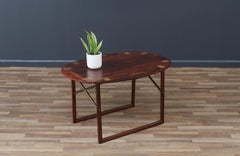 Expertly Restored - Svend Langkilde Rosewood & Brass Removable Tray Table