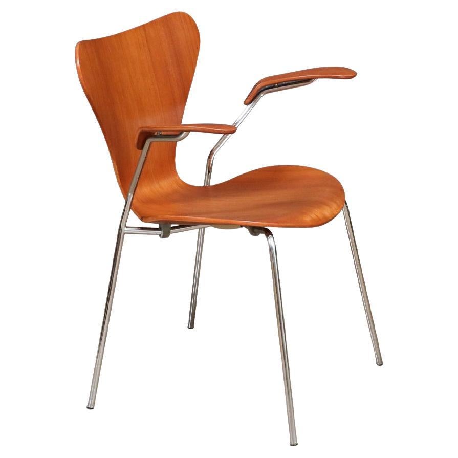 Expertly Restored - Vintage Arne Jacobsen Series-7 Desk Chair for Fritz Hansen