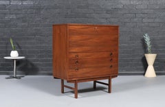 Expertly Restored - Yngve Ekström Walnut Drop-Leaf Writing Desk for Dux