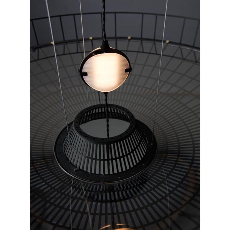 Contemporary Exploded View Lunar,Pendant Light, special handmade in Europe, by Vantot For Sale