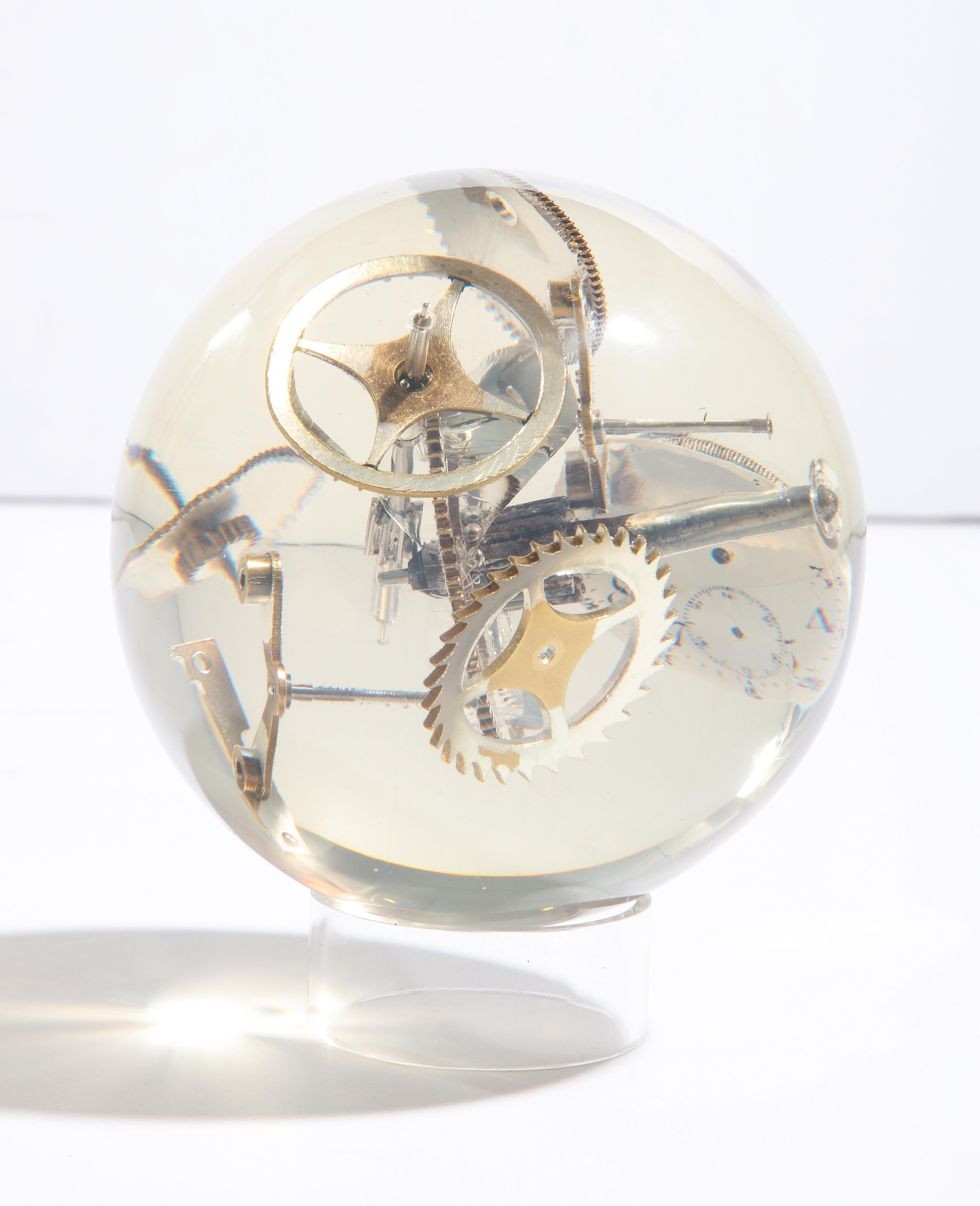 Exploded Watch Parts Sphere, Resin, Acrylic, Lucite 3