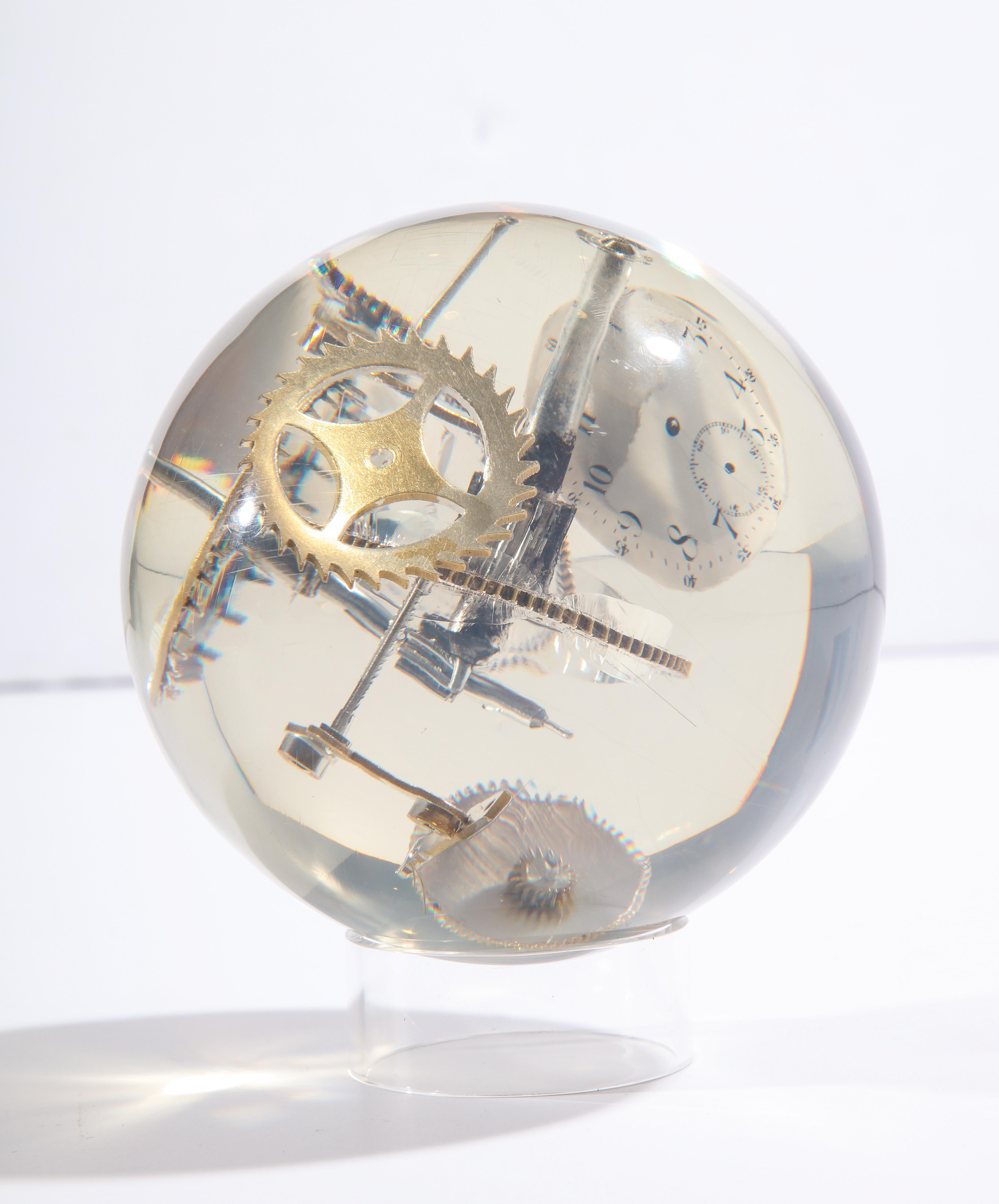 Exploded Watch Parts Sphere, Resin, Acrylic, Lucite 7