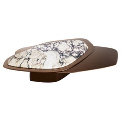 Explore III Calacatta And Bronze Limited Edition Coffee Table by Grzegorz Majka