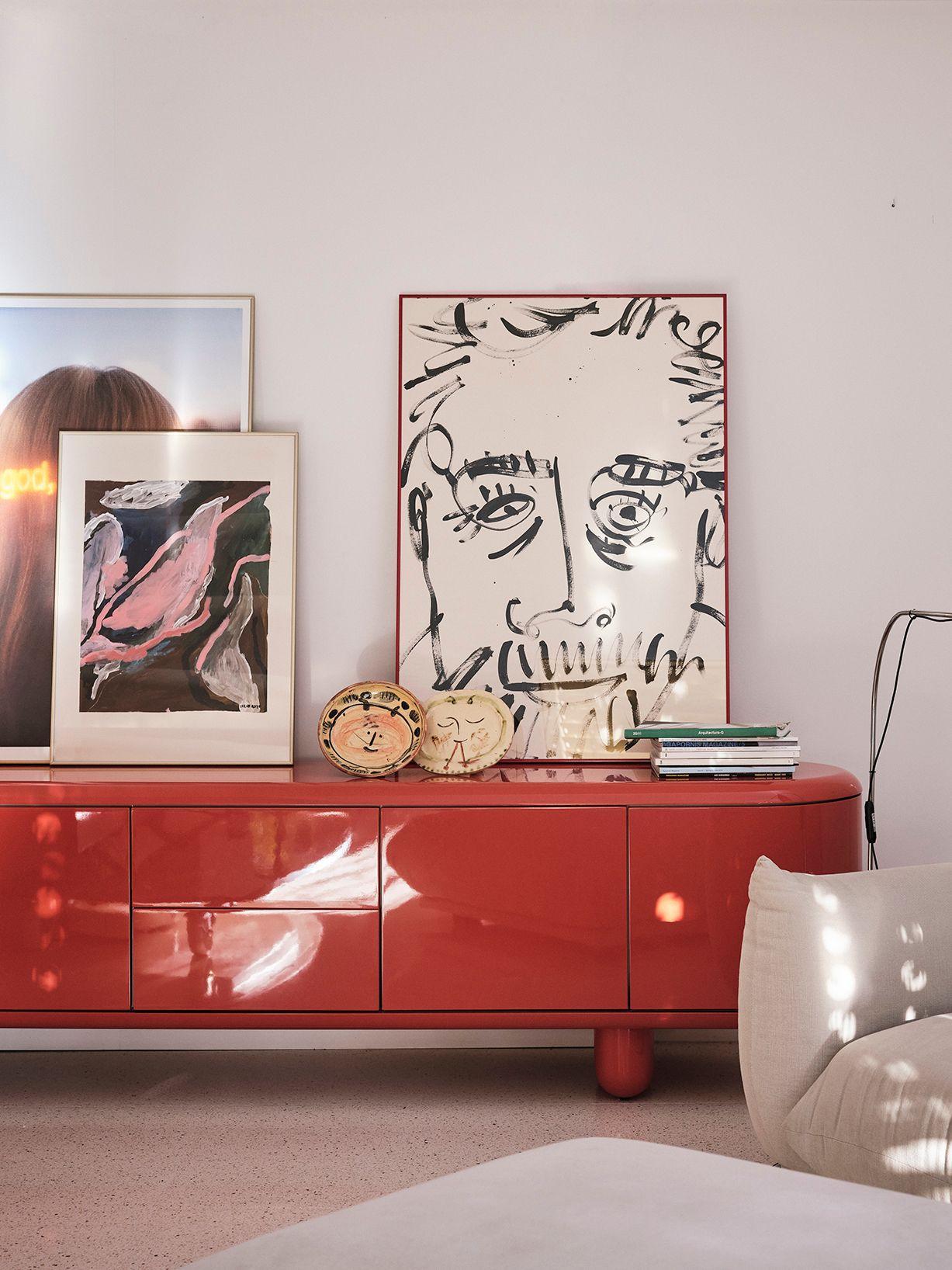 Legno Mobile Explorer Piccolo Rosso di Jaime Hayon per BD Barcelona 2023 in vendita