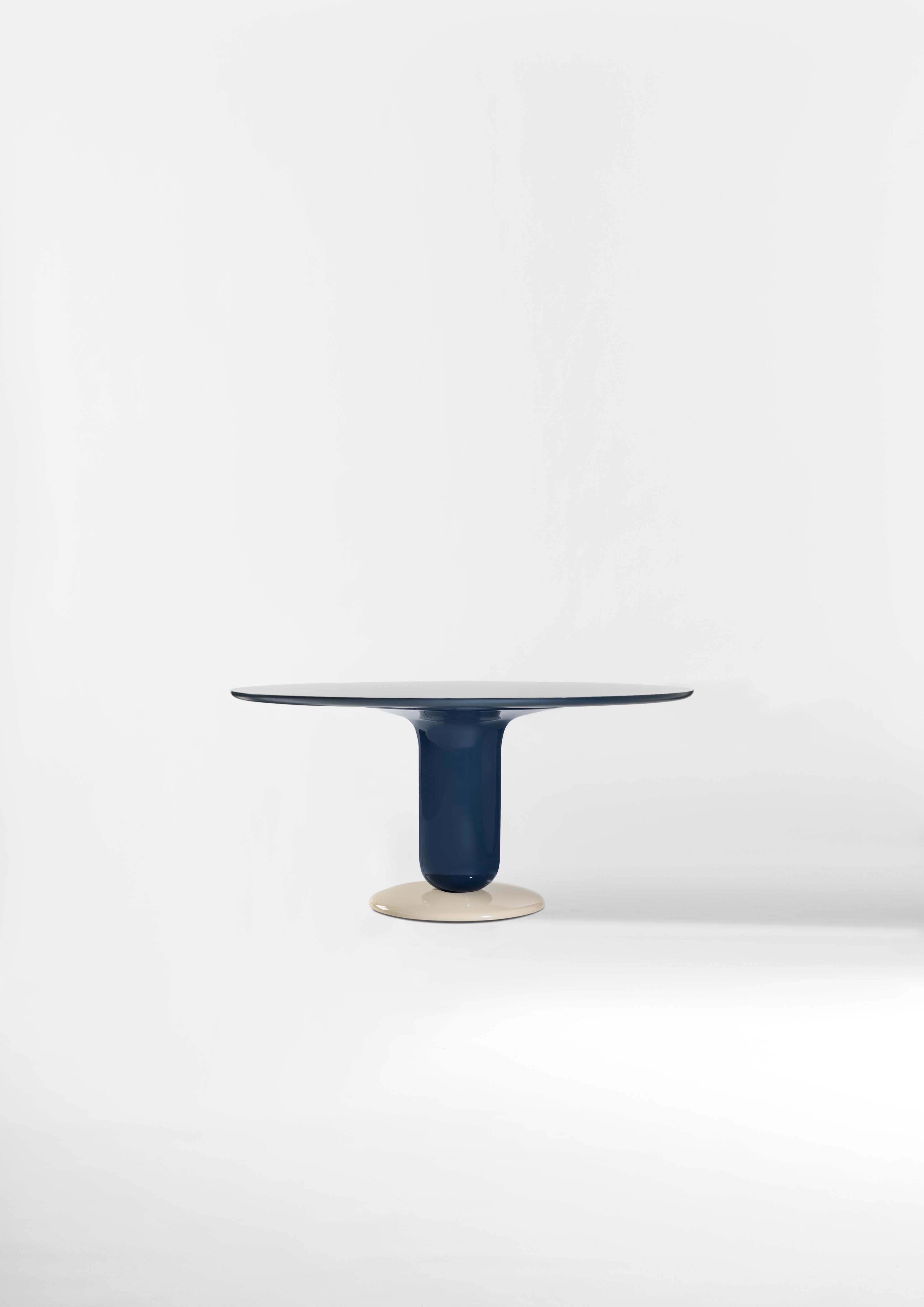Contemporary Explorer Dining Table Multilcolor Blue  Gloss Fibreglass Leg by Jaime Hayon For Sale