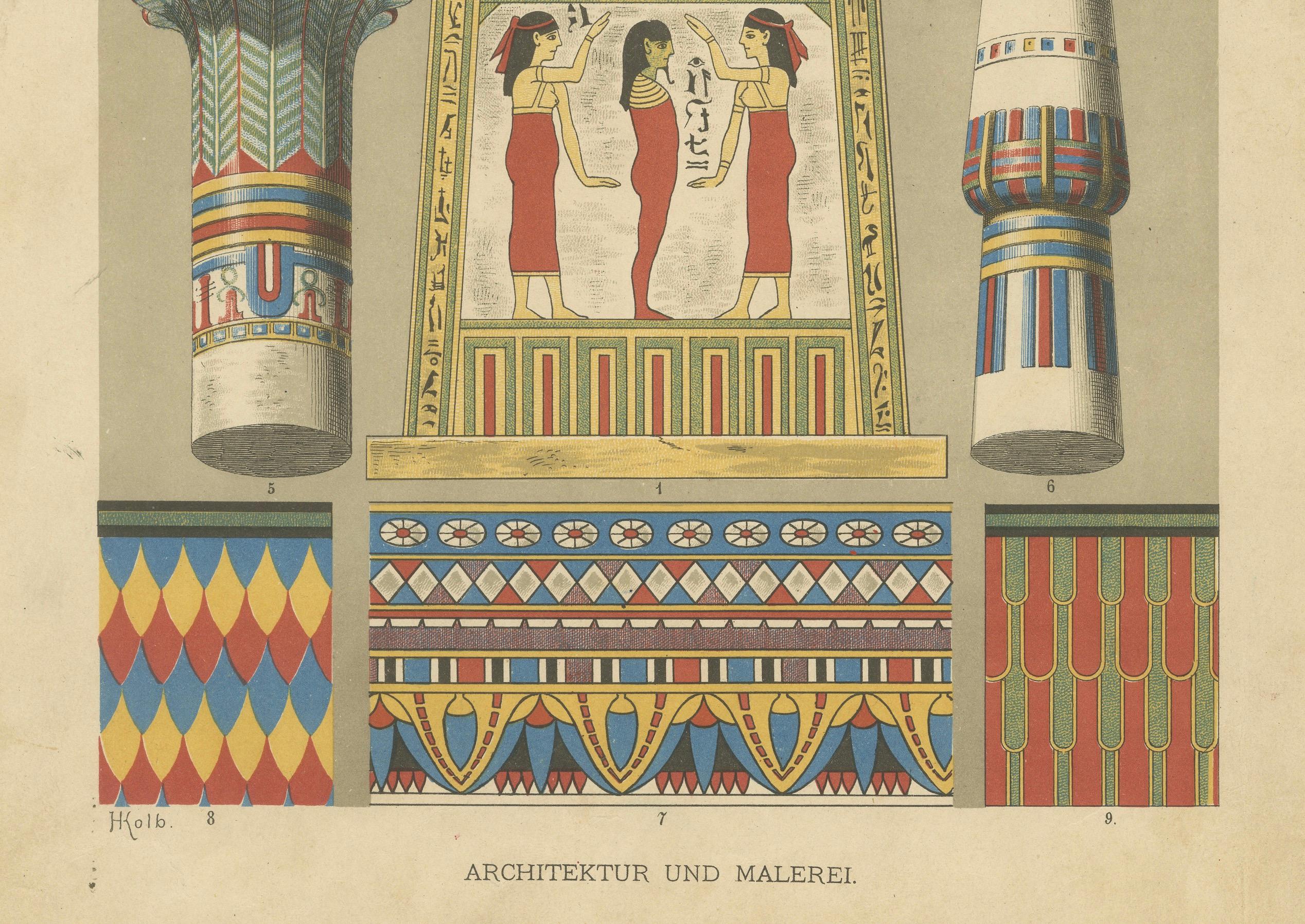Fine XIX secolo Esplorare l'arte egizia antica nella Collection'S di Dolmetsch, 1887 in vendita