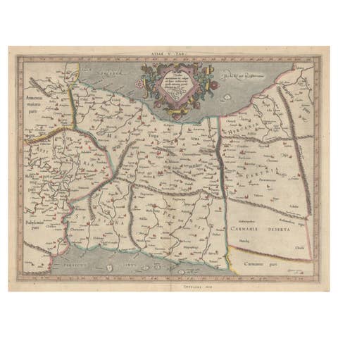Exploring Ancient Persia: Ptolemaic Map of Iran and Iraq by Ptolemy and Mercator