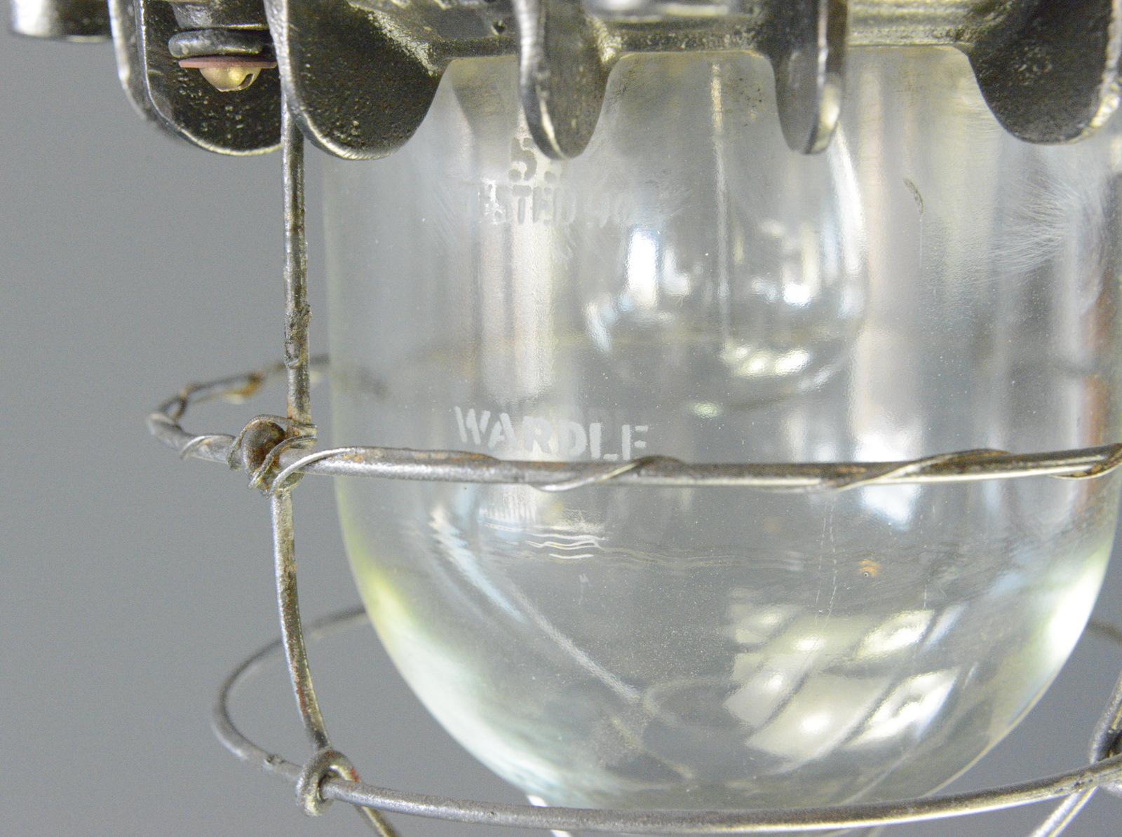 Explosion Proof Pendant Lights by Wardle, circa 1930s For Sale 1