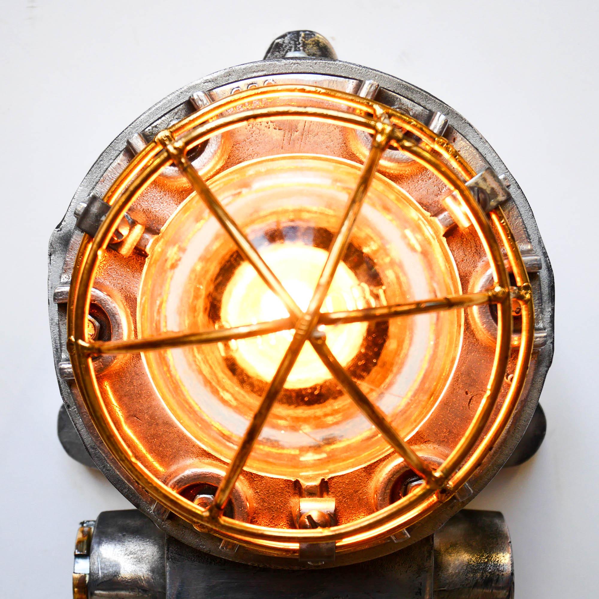 Mid-20th Century Explosion proof wall light, Russia, Circa 50-59 For Sale