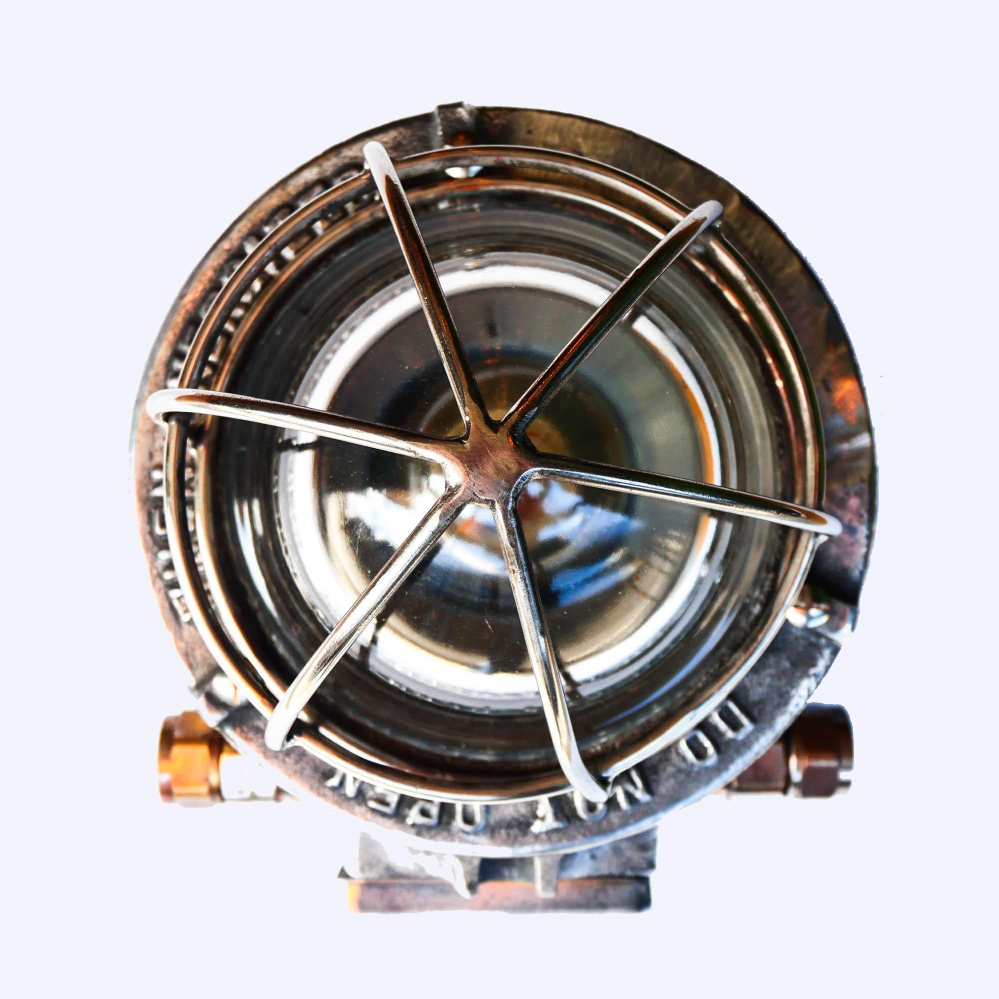 Industrial Explosion Proof Wall Light, USA, circa 1960-1969