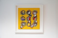 Explosive Creativity: Guido Coletti Signed 1970s/80s Gunpowder & Mixed Media Art