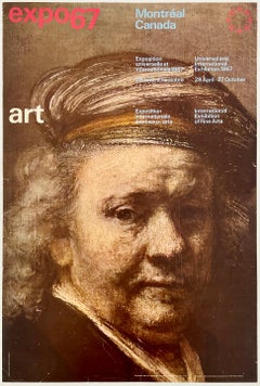 EXPO 67 MONTREAL ART Original Vintage Travel World's Fair Poster REMBRANDT