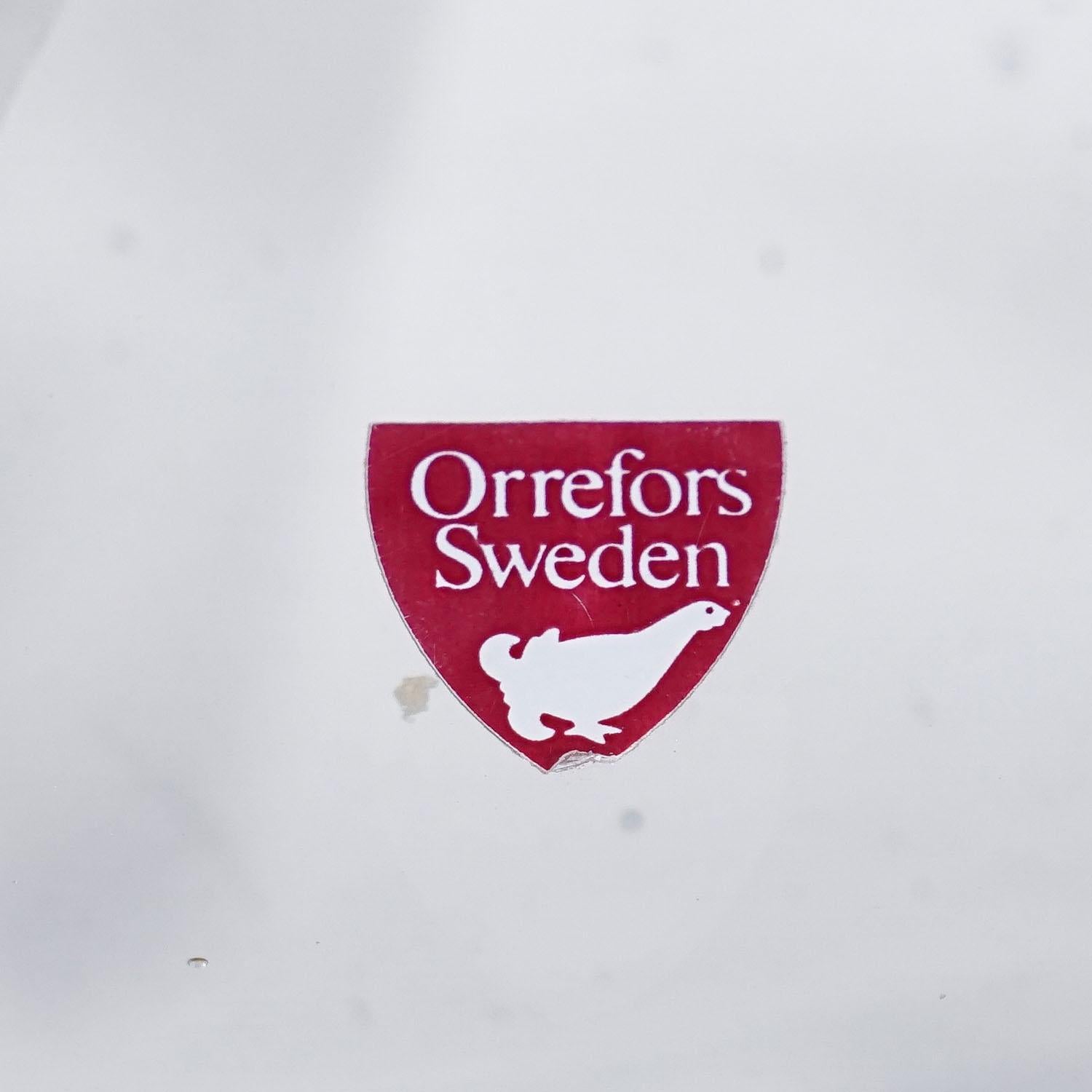 Expo Art Glass Plate by Olle Alberius for Orrefors, Sweden 1977 For Sale 1