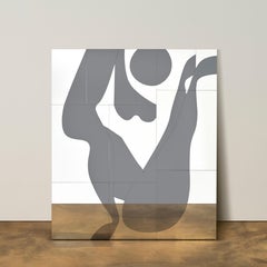 Specchio Exposè II in vetro e compensato di Animate Objects