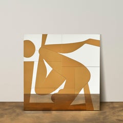 Specchio Exposè in vetro e compensato di Animate Objects