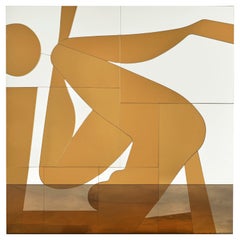 Exposè Wall Mirror by Animate Objects, Mirror Glass, Black Lacquered Wood