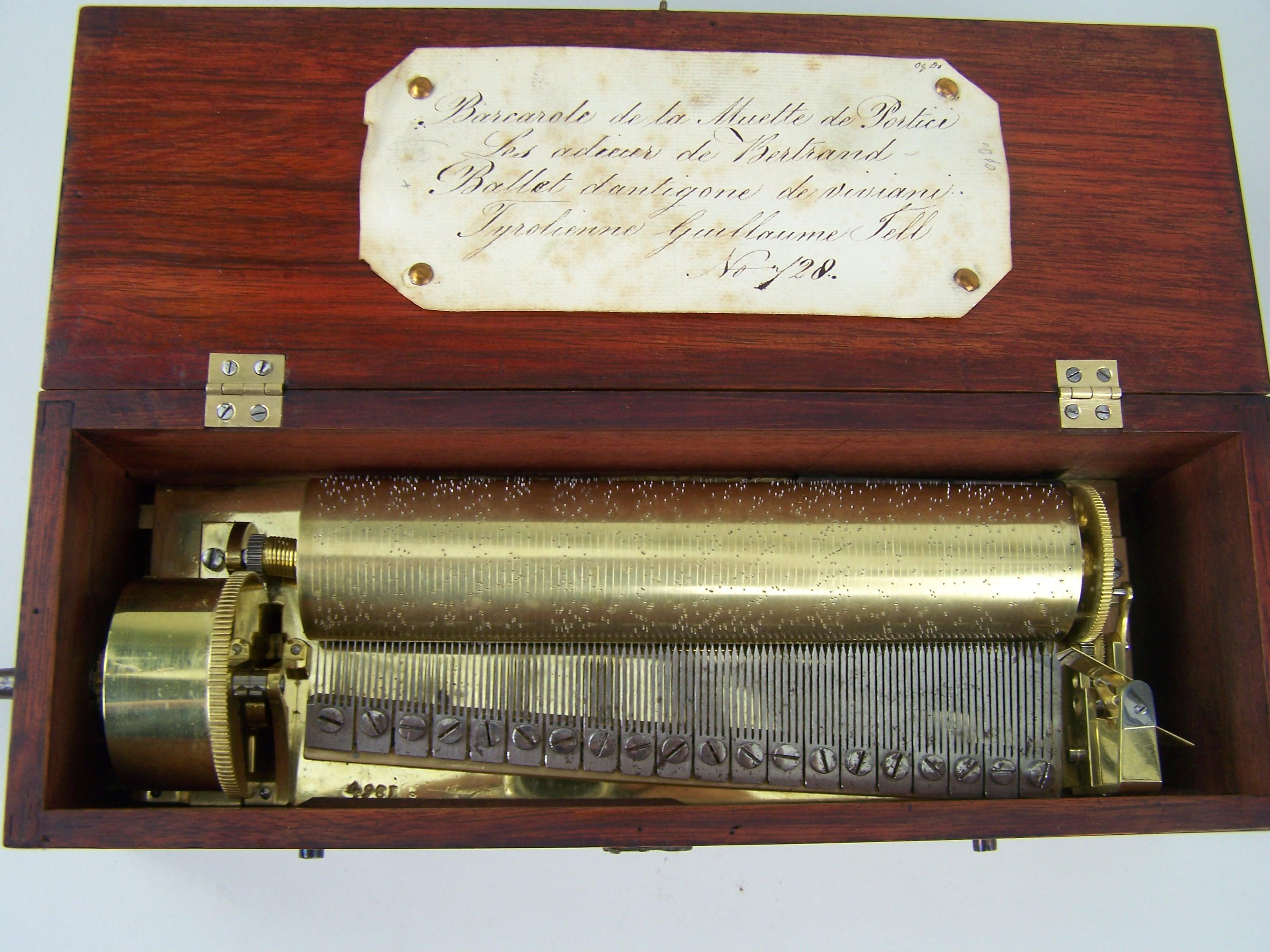 Other Music Box with Exposed Controls and Sectional Comb by Ducommun Girod For Sale