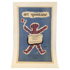 Exposition Art Spontané by Villemot Original Vintage Poster