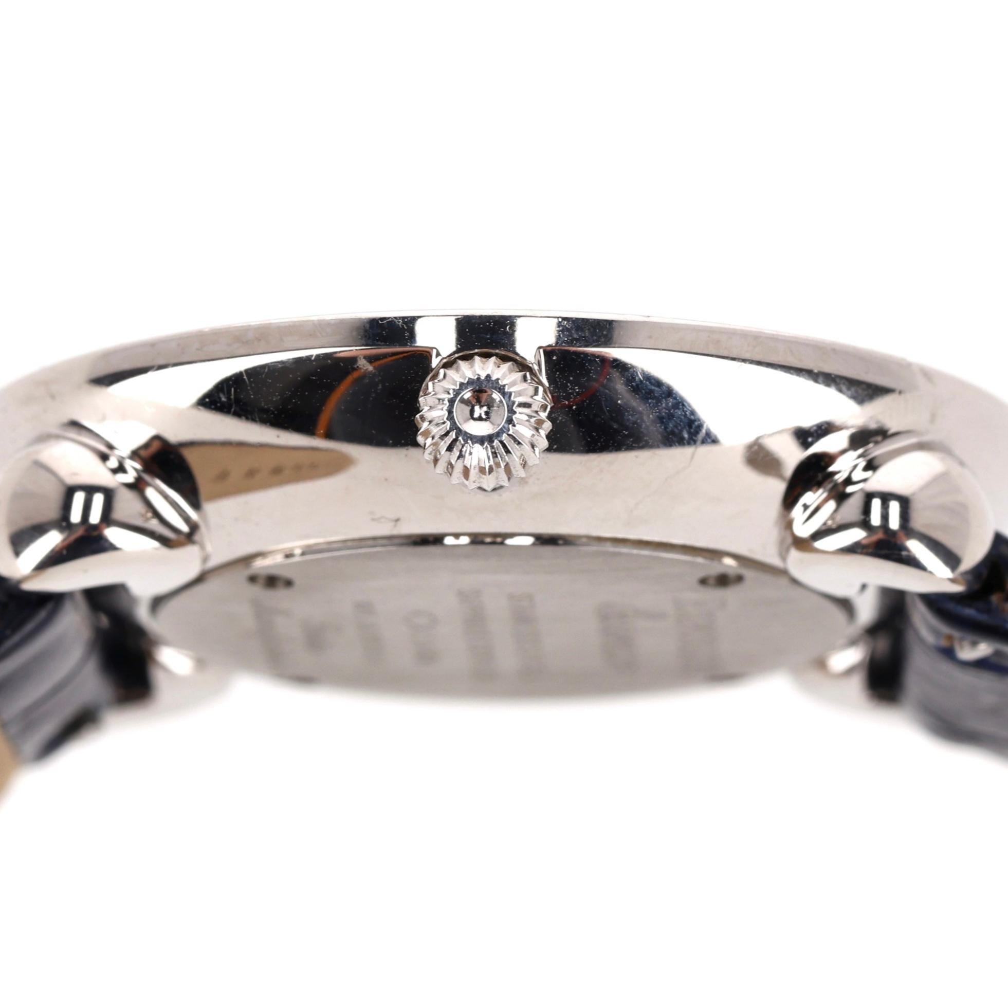 Montre suisse Exposure avec bracelet en peau d'alligator en vente 2