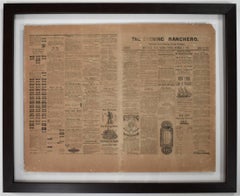 "KING RANCH NEWSPAPER ARTICLE 1875" THE EVENING RANCHERO