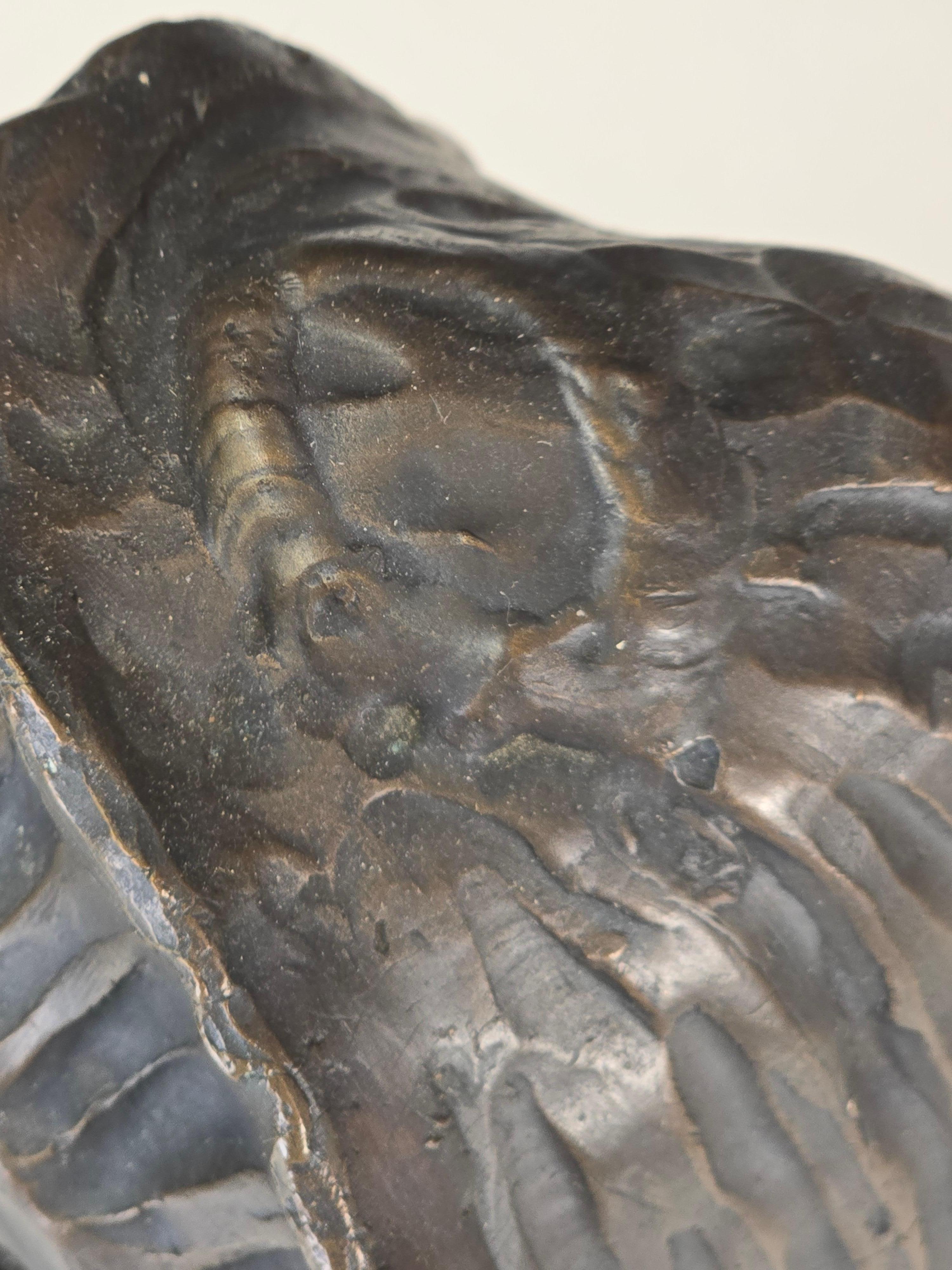 Busto espressionista in bronzo fuso in vendita 2