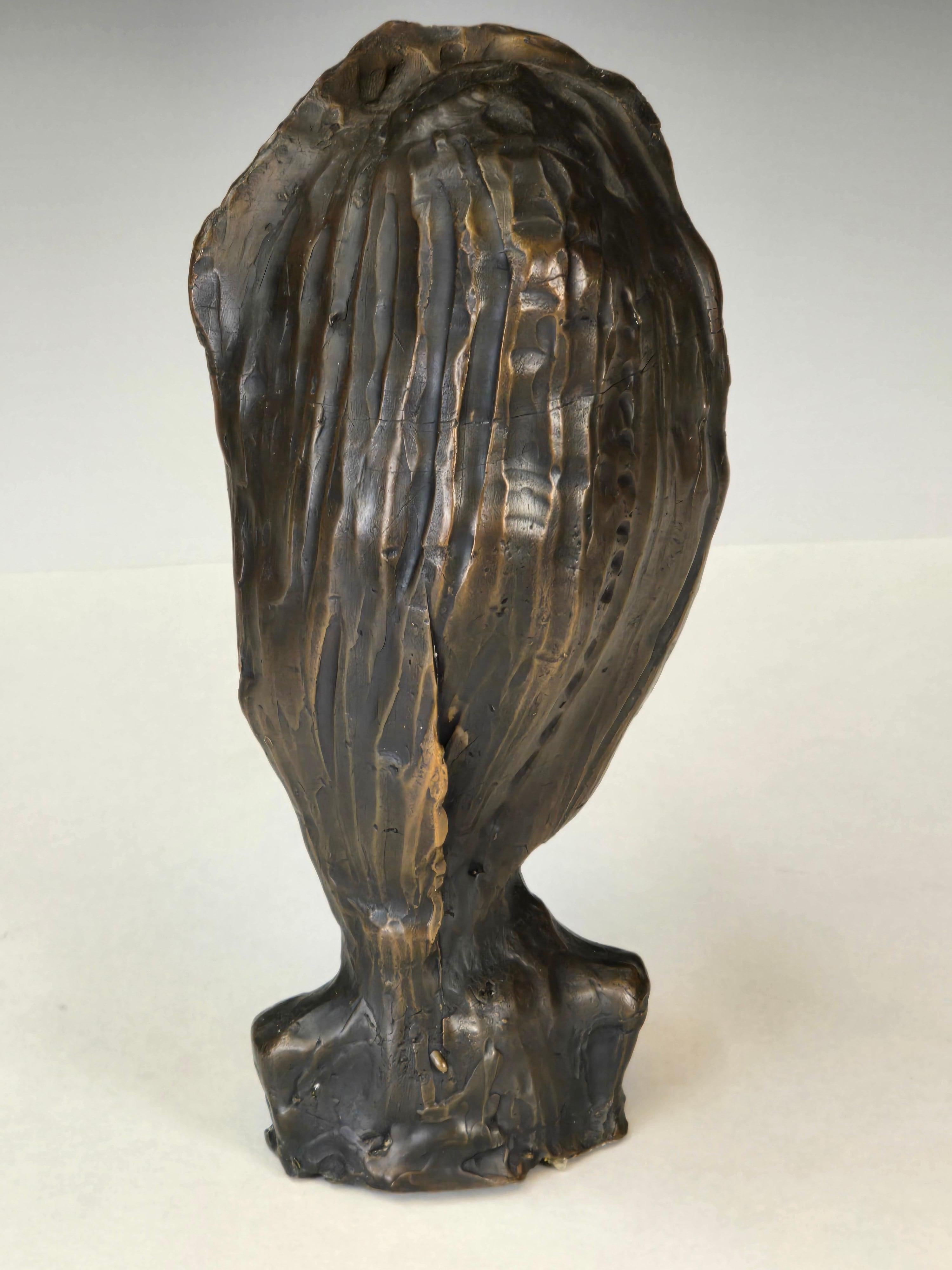 Calco Busto espressionista in bronzo fuso in vendita