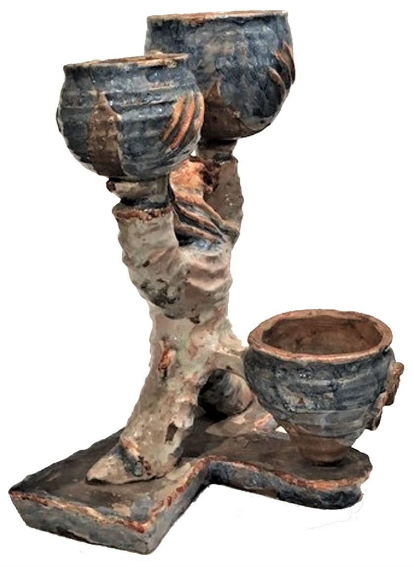 Expressionist Ceramic Sculptural Vase Attributed to Vally Wieselthier, c. 1920 For Sale 1