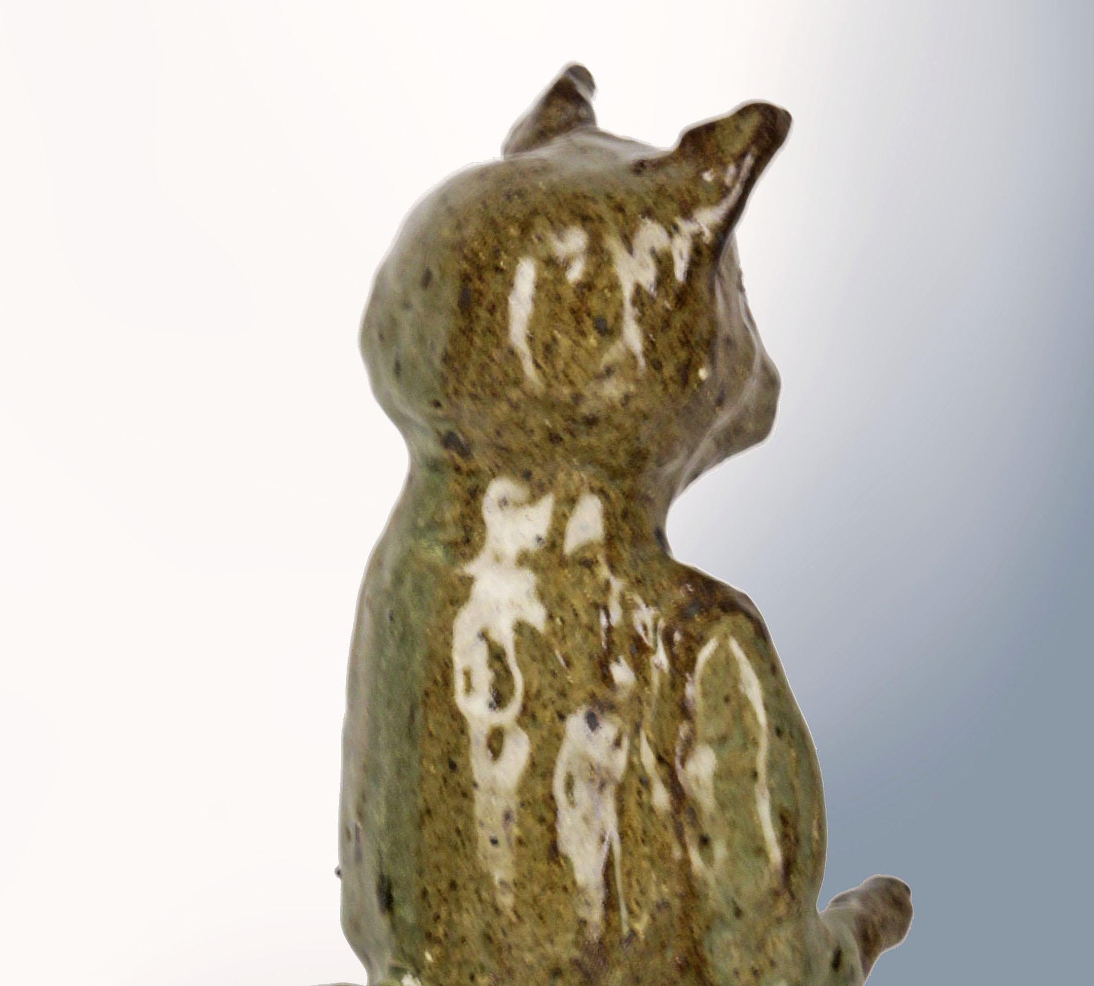 Expressionistische Keramik-Skulptur „Die Katze Butler“ aus dem Jahrgang Diego Giacometti im Zustand „Gut“ im Angebot in North Miami, FL