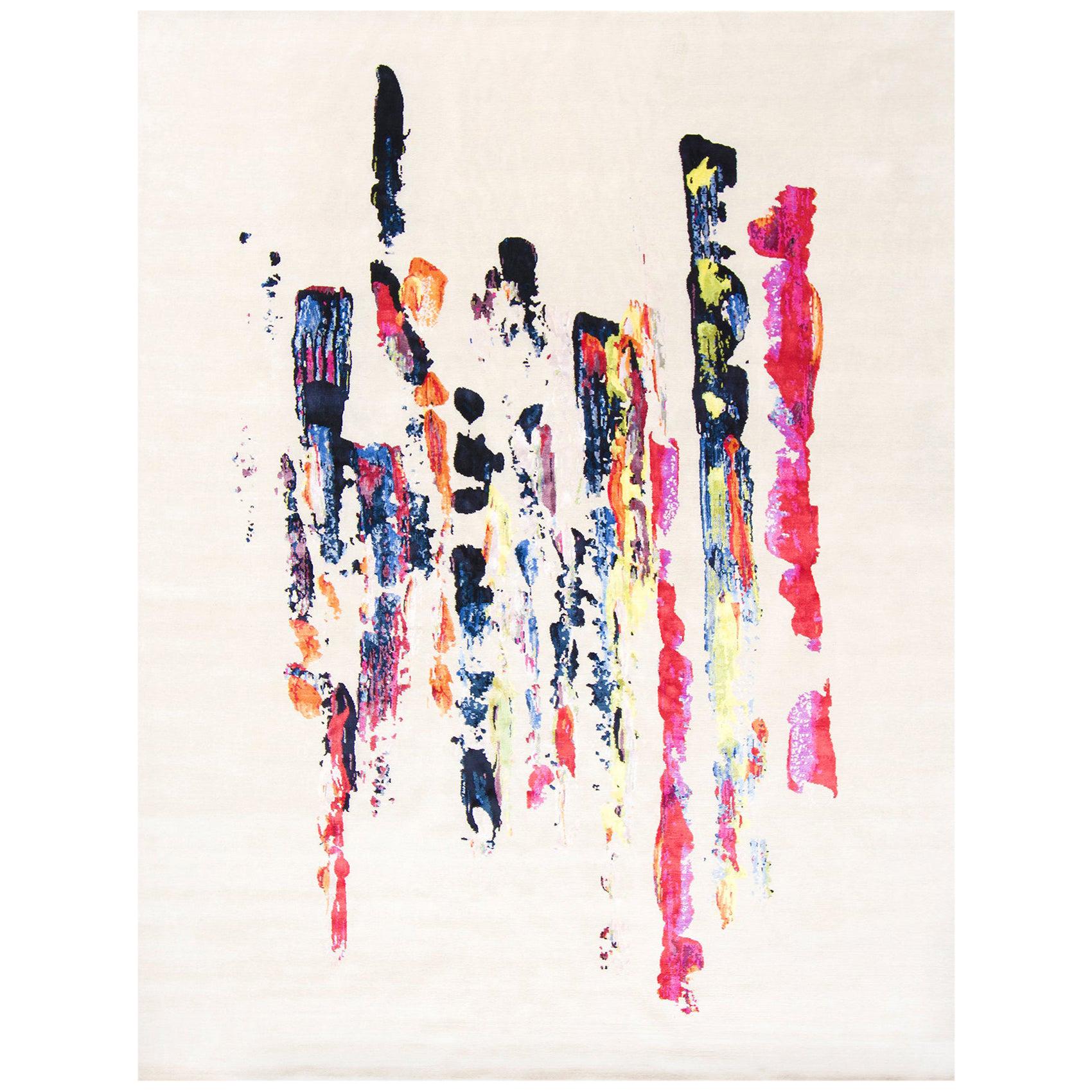 Nazmiyal Collection Modern Expressionist Rug. Size: 10 ft. x 14 ft. 1 in 