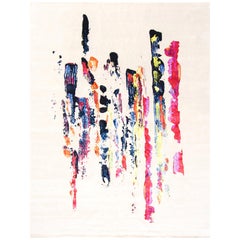Modern Expressionist Rug. Size: 8 ft 1 in x 10 ft 2 in (2.46 m x 3.10 m).