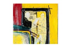 Expressionist Diptych Oil Painting by Paul Ecke - The House Party