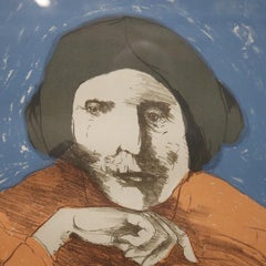 Expressionist Leonard Baskin "Sarah" Lithograph, Ltd Ed 3/100, Pencil Signed