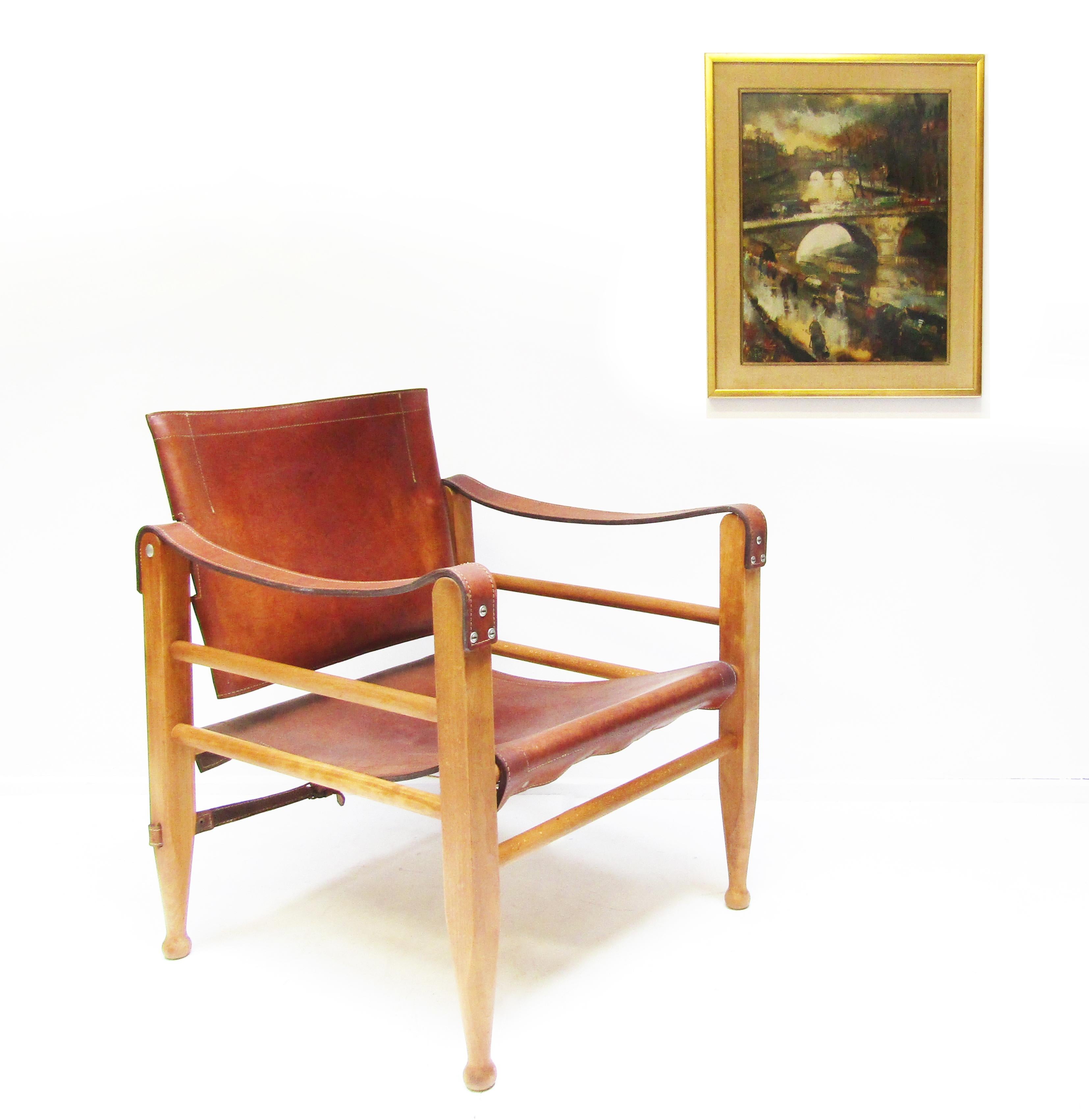 20ième siècle Huile sur toile vue de la Seine Paris par Oliver Foss (1920-2002)