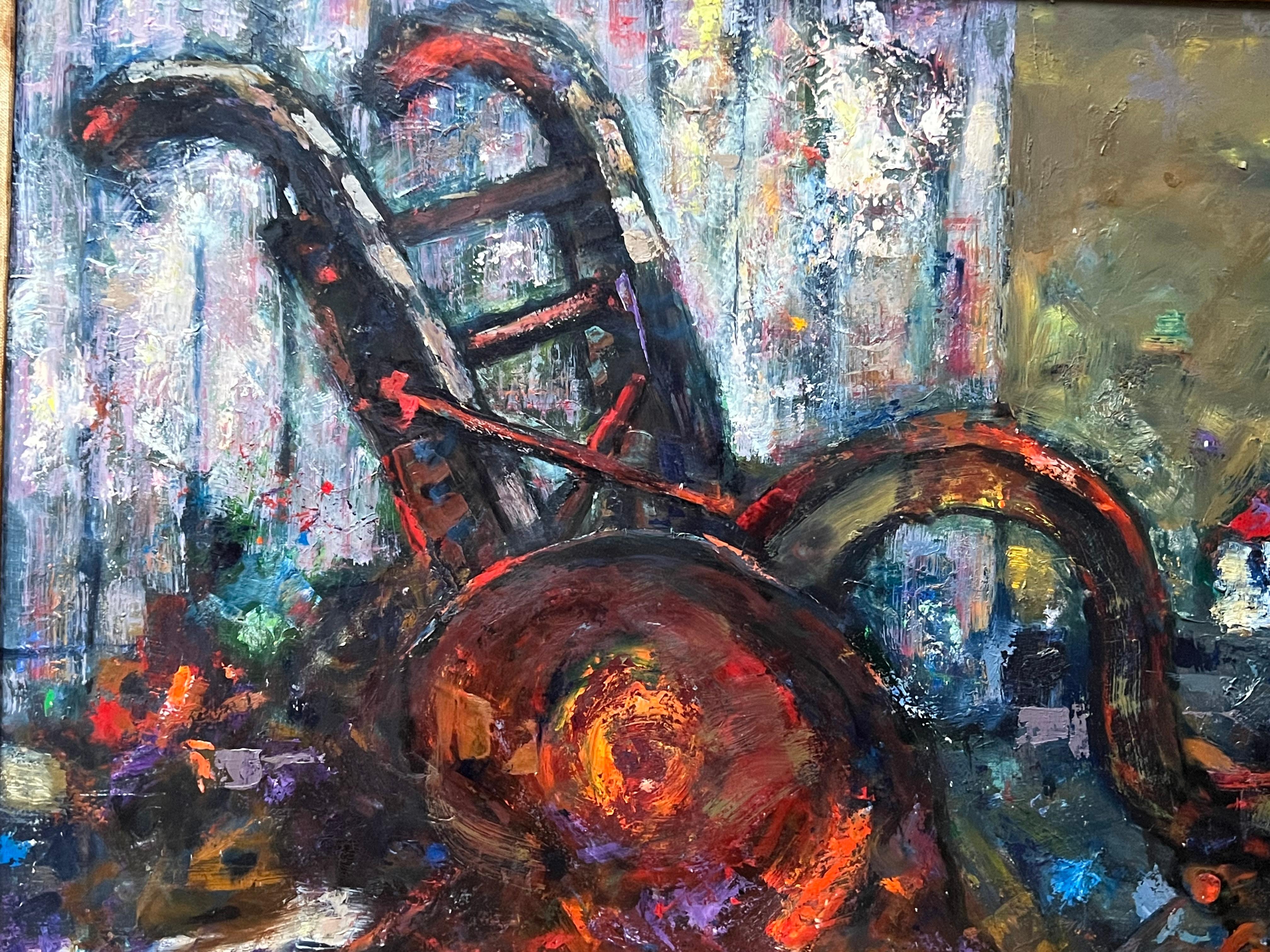 Modern Expressionist Oil Painting by Byron Randall For Sale