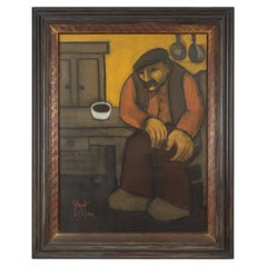 Expressionistisches Gemälde von Robert Deman, Belgien, 1940er Jahre
