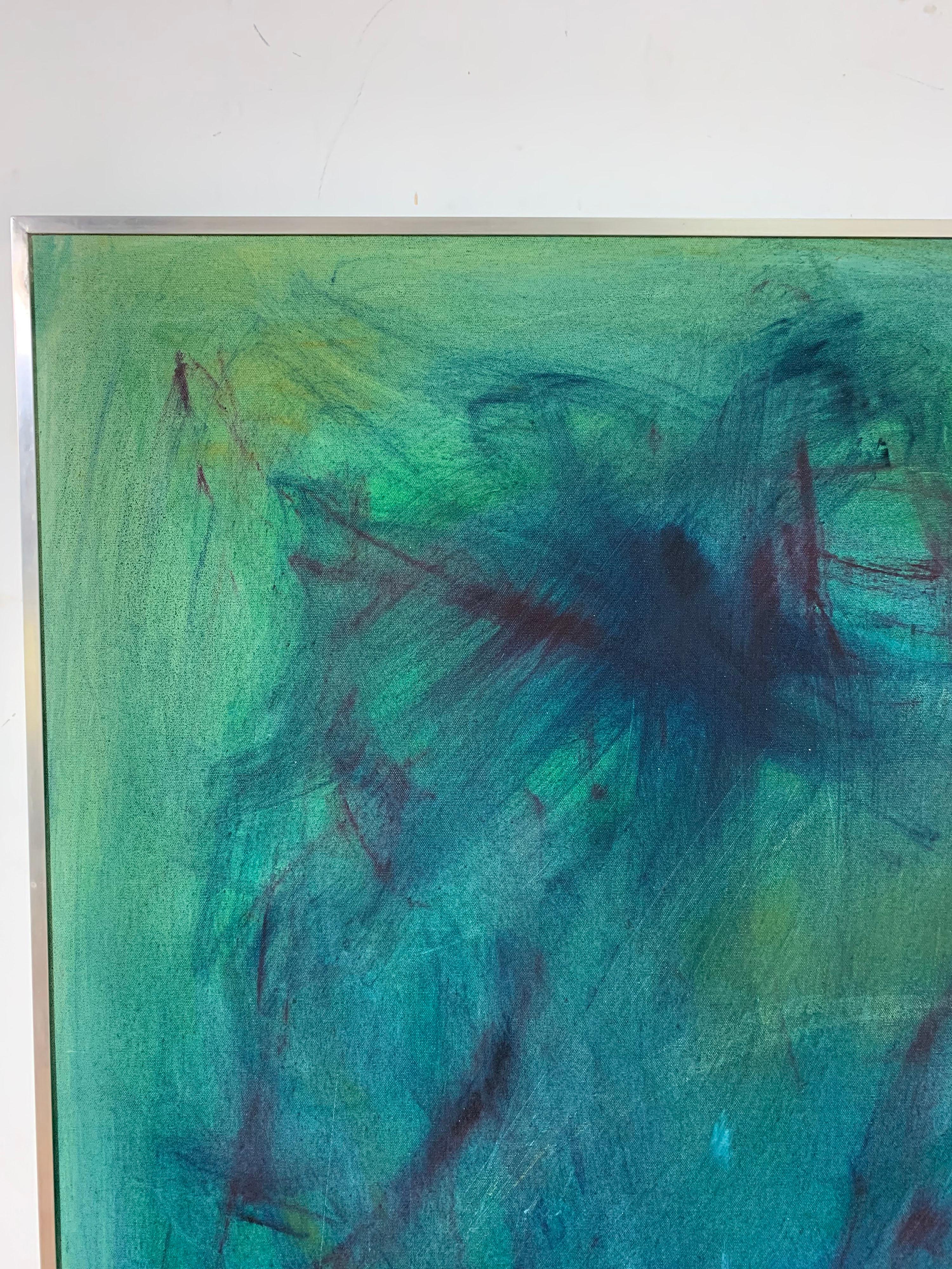 Mid-Century Modern Expressionist Painting by Sinai Waxman, D. 1961