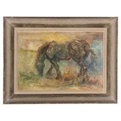Expressionist Painting of Standing Horse