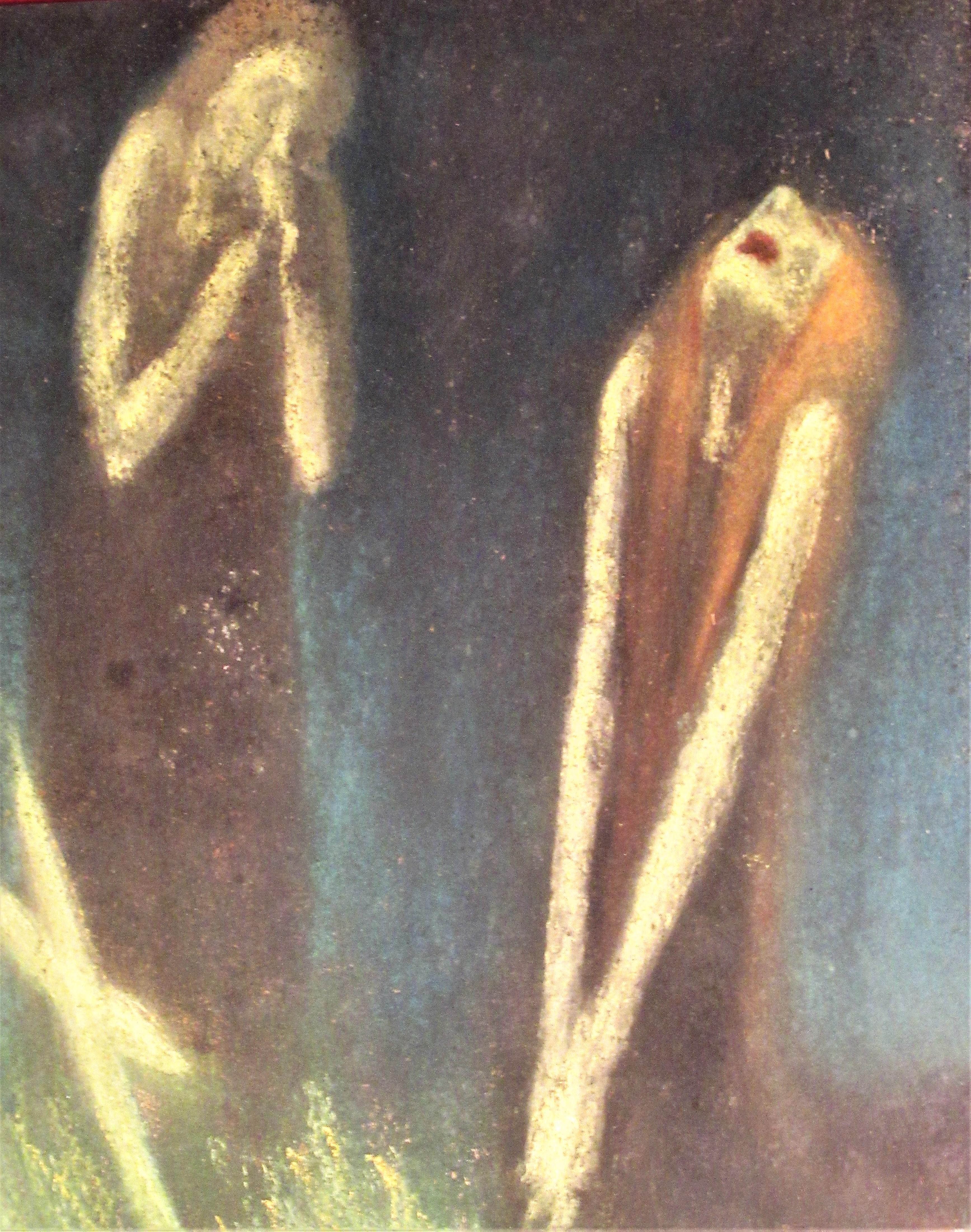 Expressionist Pastel Painting by Illya Zemsky In Good Condition In Rochester, NY