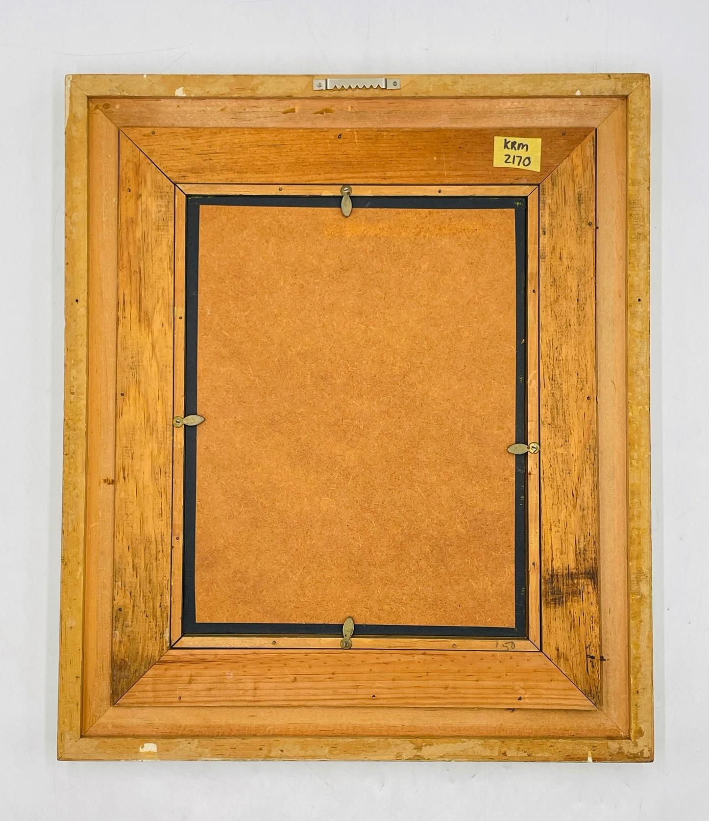 Expressionist Portrait by Héctor Najera, Oil on Board, Mexico, 20th Century.; For Sale 8